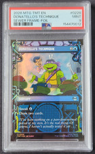 DONATELLO'S TECHNIQUE 2026 MTG TMNT Sewer Frame FOIL #0228 PSA MINT 9 picture
