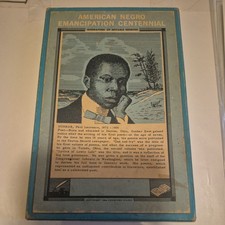1964 African American Emancipation Centennial Postcard PC Boxed Set (20) cards picture