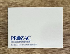 Vintage 1993 Prozac Eli Lilly Advertising Post-it Note Pad Pharma Drug Rep Dr picture