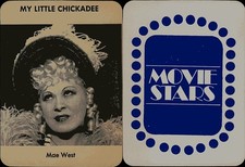MAE WEST Rgi/Athol 1974 Movie Star Trade Card picture