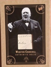 Pieces Of The Past Winston Churchill Handwritten Relic picture