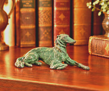 1930s Borzoi Jennings Brothers Metal Dog Figurine Wolfhound picture