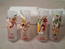 4 Vintage Modern Gay Fad Studio StyleDance CanCan/Bossanova Frosted Tom Collins picture