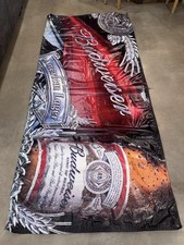 Giant 5x10 Budweiser King Of Beers Banner Shop Garage Decor 2008 Rare Biker picture