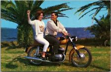 c1950s BERLINER MOTOR CORP. Motorcycle Advertising Postcard 