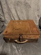 Antique Wooden Box Old Wood Victorian Case Tub Crate Vintage 10.5X9.25X4.25 picture