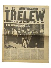 Vtg 1974 Argentina Military Dictatorship Trelew Massacre Auth. Newspaper Unique picture