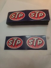 (2) Vintage STP “The Racer’s Edge” Paper-Backed Stickers - Small 1.5 X 2.25 picture