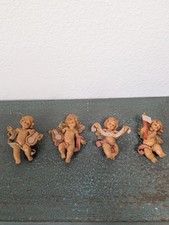 Lot of 4 - Vtg Fontanini Depose Angel Cherub Ornaments Italy E Simonetti ~2.5