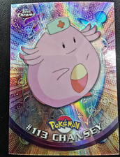 2000 Topps Chrome Pokemon Chansey #113 Spectra-Chrome Raw - Very Rare NM/Mint picture