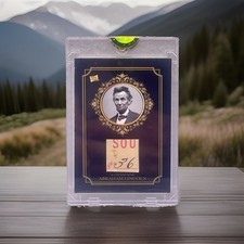 2024 Pieces Of The Past Abraham Lincoln Authentic Handwritten Relic picture