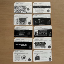 Rare Vintage MetroCard CFDA Edition, Complete Set Of 10x (Used) Collectibles. picture