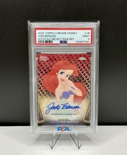 2025 Topps Chrome Ariel AUTO 1/28 Mickey Red Black Refractor Jodi Benson PSA 9 picture