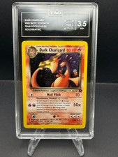 2000 Pokemon Team Rocket - Dark Charizard Holo #4/82 TAG 3 PSA 3 picture