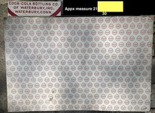 Uncut sheet of Waterbury, Conn. Coca Cola Bottle Caps New Old Stock *RARE* picture