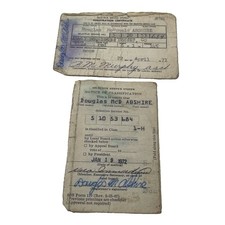 Vintage 1972 Vietnam War Era Selective Service Draft Card & Classification Lot picture