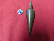 Brass Plumb Bob,16 oz,Unmarked,Steel tip~GD+🤠🤠PB3.15.26R picture