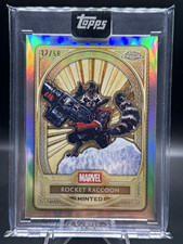 2025 Topps Marvel Mint Marvel Minted Rocket Raccoon #99 Gold Parallel picture
