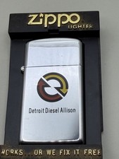 Detroit Diesel Advertising Logo Vintage 1984 Slim Zippo Lighter New B26 picture
