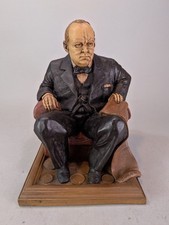 Vintage Tom Clark Winston S Churchill Statue 1991 Resin picture