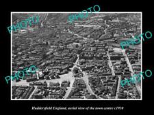 OLD 8x6 HISTORIC PHOTO OF HUDDERSFIELD ENGLAND AERIAL VIEW OF TOWN c1930 4 picture