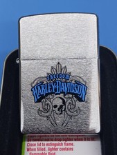 Zippo Harley Davidson Freedom Brushed Chrome 24394 picture