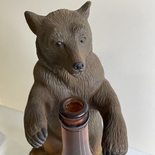 Grizzly Beer Canadian Lager Bottle Holder Bear Display Advertising 1985 Mancave picture