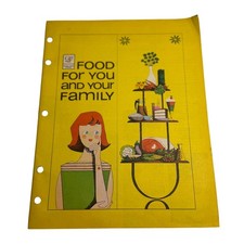 VTG General Foods Cookbook Food For You and Your Family Yellow Retro Mid Century picture