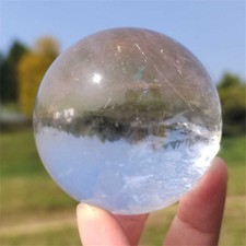 310g Natural Clear Quartz Ball Quartz Crystal Sphere Reiki Crystal Decor Gift picture