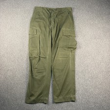 Vintage 60s Military Pants Medium 32x29 Poplin OG 107 1969 Jungle Vietnam picture