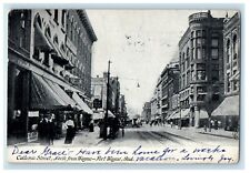 1907 Calhoun Street North From Wayne Fort Wayne Indiana IN Antique Postcard picture