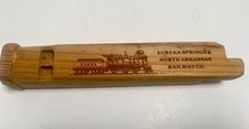 Vintage Wood Train Whistle Authentic Train Sound Wooden Whistle ES & NA Railway picture