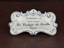 Vintage Pickman La Cartuja de Sevilla Ceramic Plaque picture
