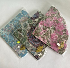 Vtg Freund Mayer Decorative Round Floral Rice Paper Napkins 3 Packs 20 Ea. 355mm picture