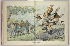 New York NY 1903 William Jennings Bryan Cursing the Heretics Puck Cartoon picture