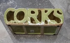 Kirkland's Large Green Ceramic Wine Corks Holder 11