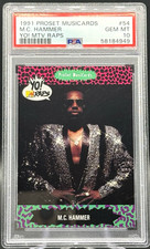 1991 Proset Musicards Yo MTV Raps M.C. Hammer #54 PSA POP 2 picture