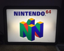 RARE 1998/1999 Nintendo 64 promotional sign light picture