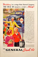 1937 General Tire Rubber The General Dual 10 Kids in CrosswalkVintage Print Ad picture