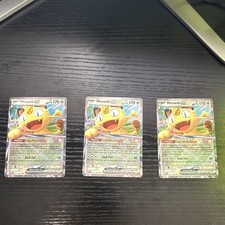Pokemon TCG Meowth ex 062/088 Paradox Rift Double Rare Holo PT Basic Lot of 3 picture