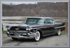 1958 Cadillac Coupe DeVille Black, Toolbox - Refrigerator Magnet, 42 MIL picture