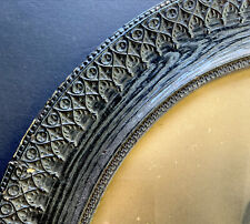 Antique Picture Frame Ornate Victorian Oval Hand Made Gesso Wood OOAK  Vintage picture