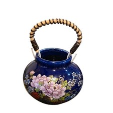 Japanese Kutani ware Toothpick Holder Hand Painted Vintage Porcelain bamboo picture
