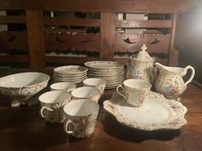 Hammersley Vintage Hand Painted 28 Piece Tea Set picture
