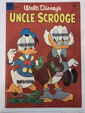 Uncle Scrooge #4 FN 1st In Series Disney 1954 Carl Barks Golden Age Beauty picture