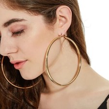 Women's Fashion Jewelry Gold Or Silver Large THICK 4
