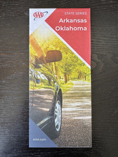 AAA Road Map-The Map of Arkansas and Oklahoma- State Series-2023- picture