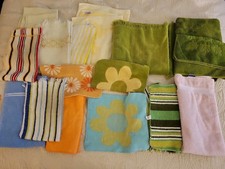 VTG Cannon Art Deco Textured Fringe assorted Towel Lot 22 picture