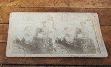 1907 Underwood Stereoview HA HA LAST AGAIN Husband Blowing Out Lamp Wife Laughs picture