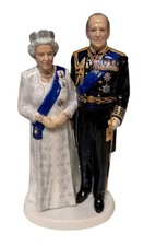 Royal Doulton HN5874 Platinum Wedding Anniversary Queen Elizabeth Philip LE picture